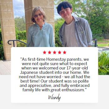 Homestay testimonial